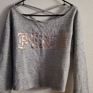 VS Pink sweatshirt.